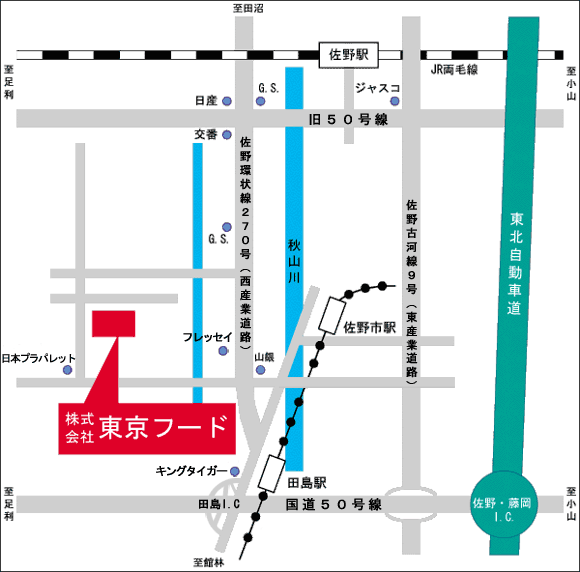 東京フード　周辺地図